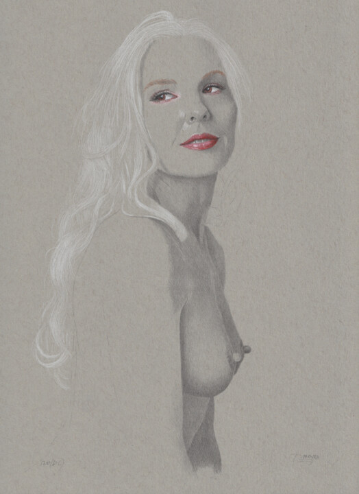 "Ali C. (17:35))" 图画, 11.9x8.6 in