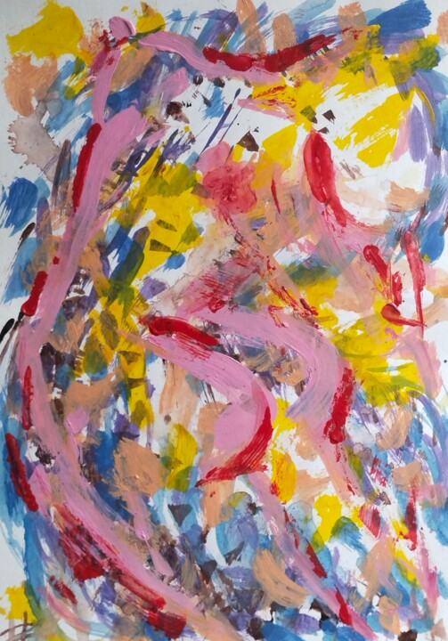 Breathing 绘画, 16.5x11.6 in