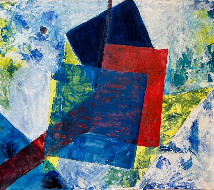 Painting titled "Abstraction" by Sylvie Vedel, Original Artwork, Acrylic