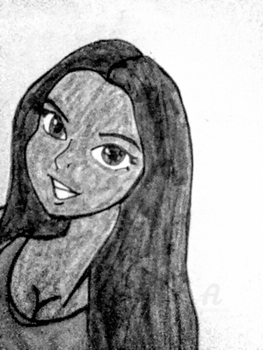 She-Think 绘画, 5.5x3.9 in