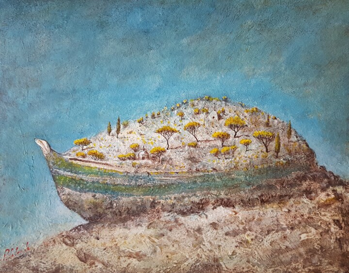 L'Arche de Noé 绘画, 9.5x11.8 in
