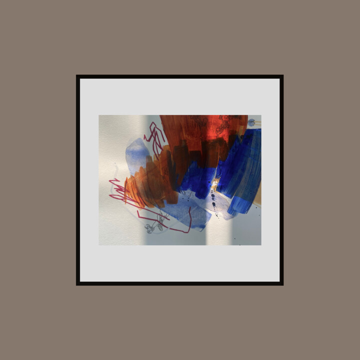 Painting titled "• UNKNOWN ENDING -…" by Thilini Jinadasa, Original Artwork, Acrylic Mounted on Wood Stretcher frame