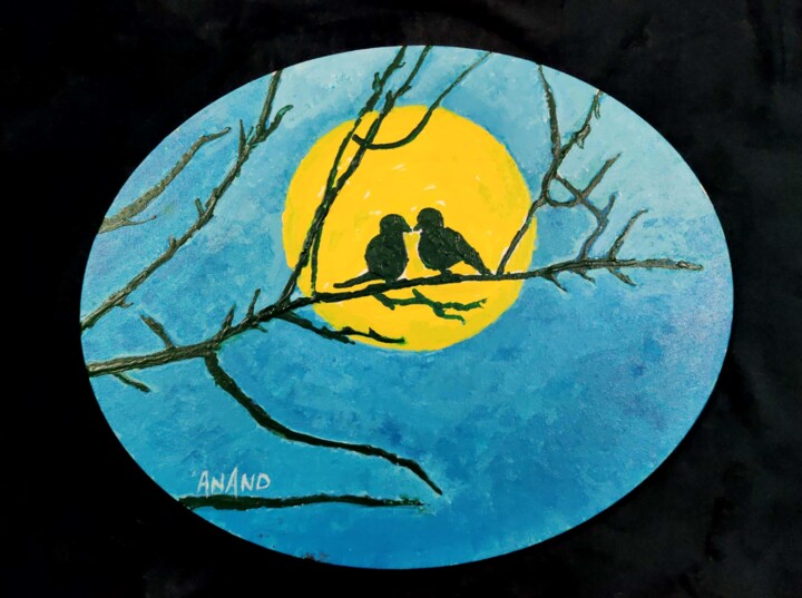 LOVE BIRDS-2 绘画, 16x20 in