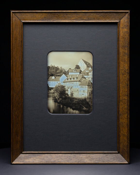 Altstadt Schwäbisch Hall - Daguerreotype Fotoğraf, 3,6x2,6 in