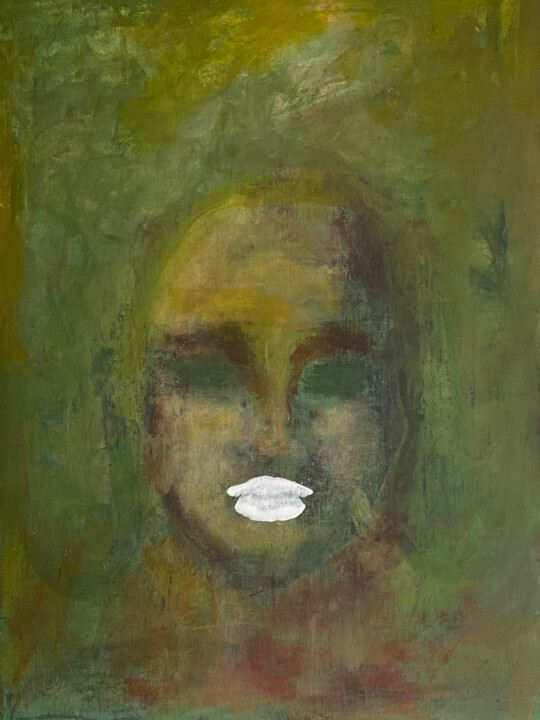The kiss 绘画, 15.8x11.8 in