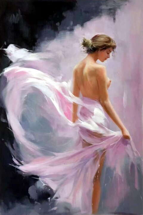 Dance 406D 绘画, 35.4x23.6 in