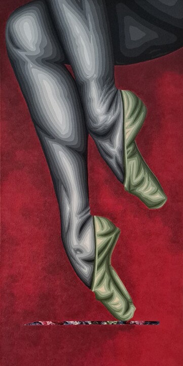 saltando 绘画, 31.5x15.8 in