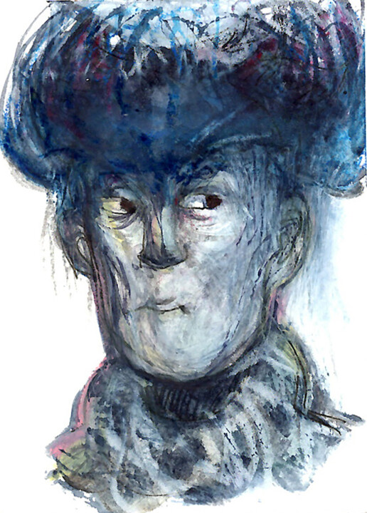 sans titre n°5 绘画, 4.1x2.9 in