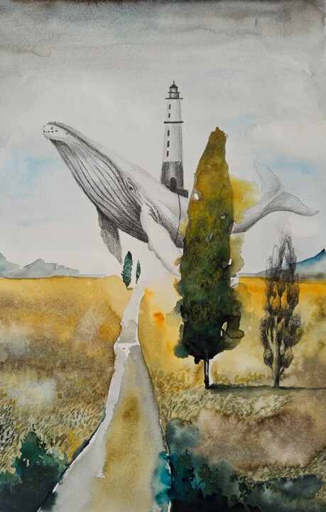 Nel Posto Magico 绘画, 22.1x15 in
