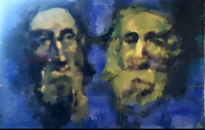 Картина под названием "Этюд к притче о воде" - Tatyana Zakharova, Подлинное произведение искусства, Акрил