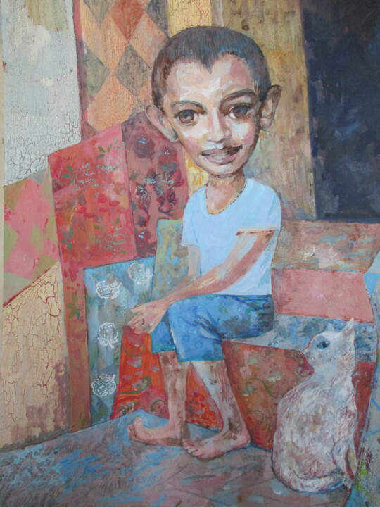 Gokarna Boy 绘画, 18.5x13.8 in