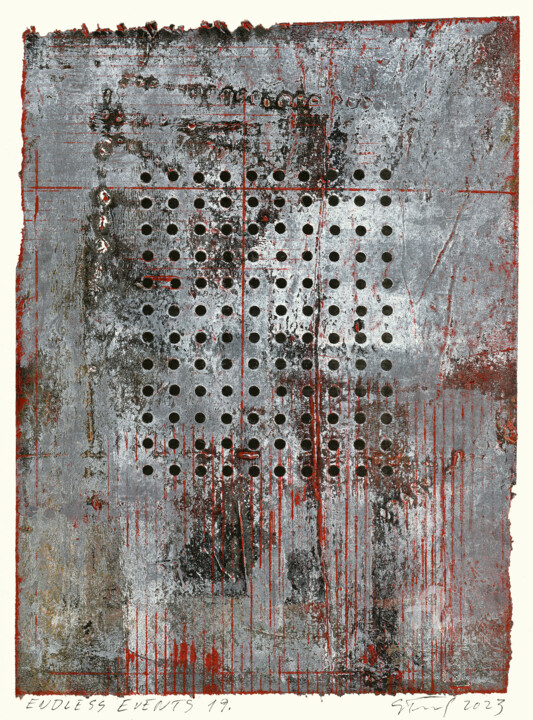 Collages titled "Endless Events 19." by Petr Strnad, Original Artwork, Collages