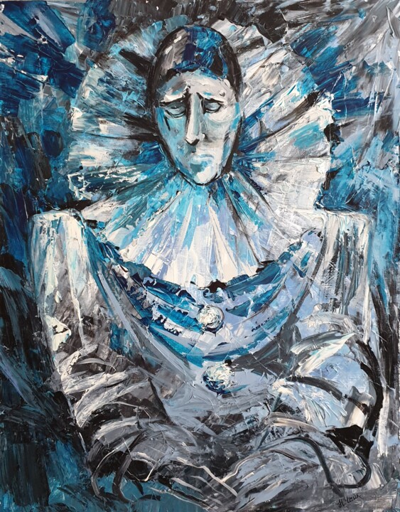 "Спектакль окончен...Занавес" Pittura, 35,4x27,6 in