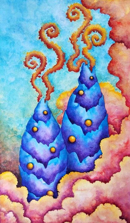 Boundaries of One's Sky 绘画, 19.7x11.8 in