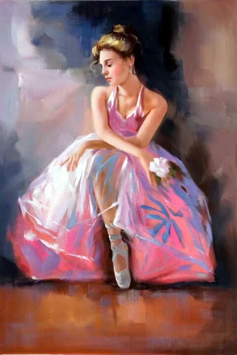 Dance 411D 绘画, 35.4x23.6 in