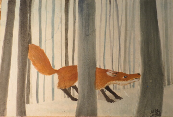aiutante magico "Volpe" 绘画, 9.5x14.2 in