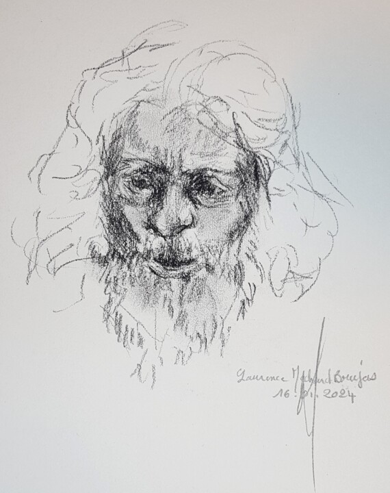 "St Jean Baptiste 2" d'après Admond Desca 图画, 11.4x8.3 in