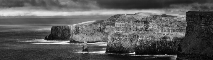 摄影 标题为“Cliffs of Moher” 由Fabrice Gallou, 原创艺术品, 数码摄影 安装在铝上