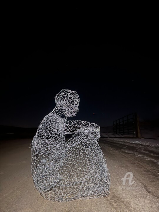 Poet's Corpse 雕塑, 46x29 in