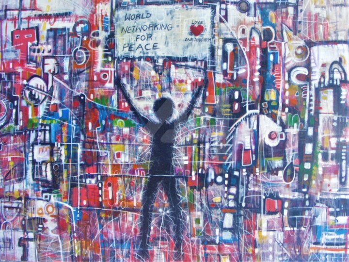 LOVE ANOTHER 绘画, 39.4x54.3 in