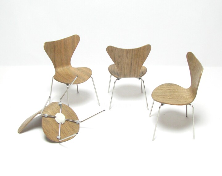 Sillas serie 7 设计, 2.8x1.6 in