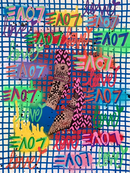 Love Shoes Mag 拼贴, 15.8x11.8 in