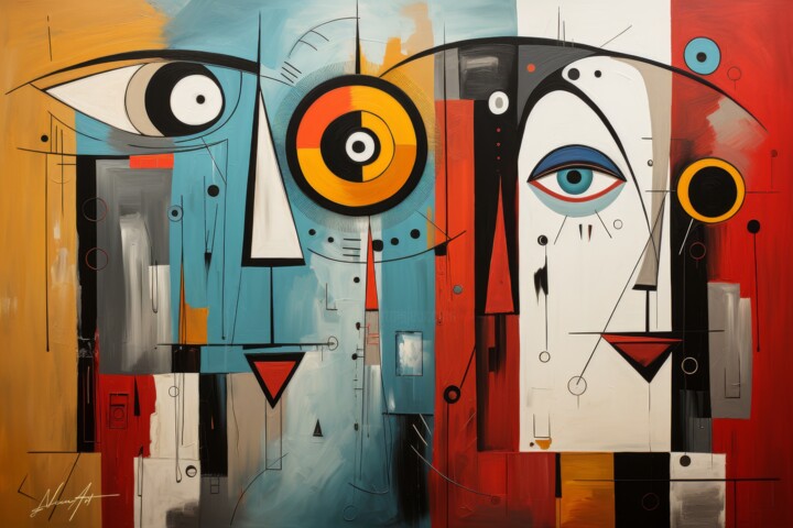 Dialogo Astratto Tra Tempo E Essere Arte digitale