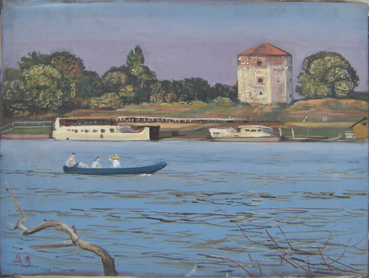 Belgrade tower 2 Painting, 11.8x15.8 in