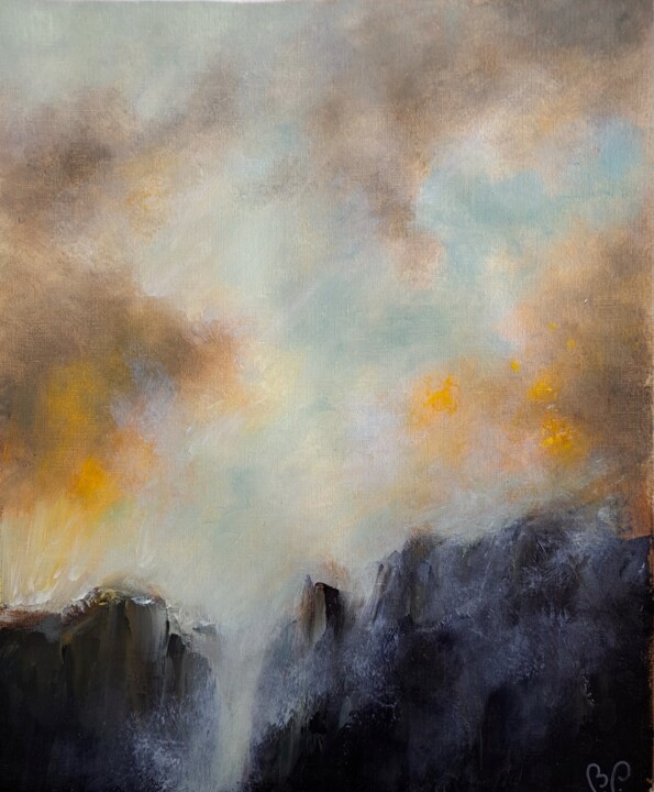 Reverie - Tranchées 绘画, 18.1x15 in