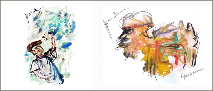 Цифровое искусство под названием "A peasant crawls to…" - Дима Dima Вильмс Wilms (Рок-Живописец Rock-Painter), Подлинное про…