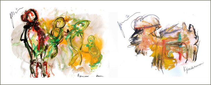 Цифровое искусство под названием "Крестьянин интересу…" - Дима Dima Вильмс Wilms (Рок-Живописец Rock-Painter), Подлинное про…