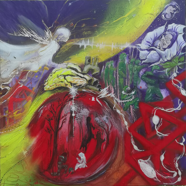 绘画,  39.4x39.4 in 
