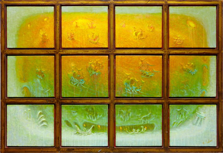 Trip Around the World 绘画, 39.4x59.1 in