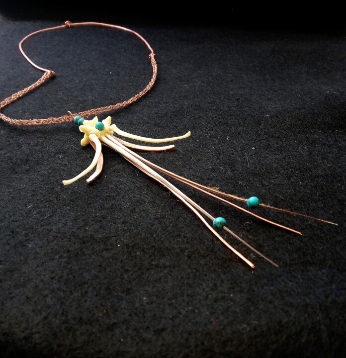 Necklace 'elagance' 设计, 3.9x2.2 in