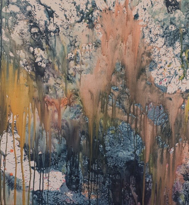 Peinture intitulée "Marie Madeleine" par Chamartin, Œuvre d'art originale, Acrylique Monté sur Châssis en bois