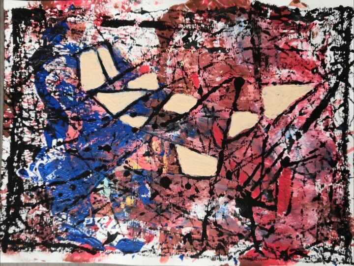 Peinture intitulée "Constellation du ha…" par Frédérique Girin, Œuvre d'art originale, Acrylique Monté sur Plexiglas