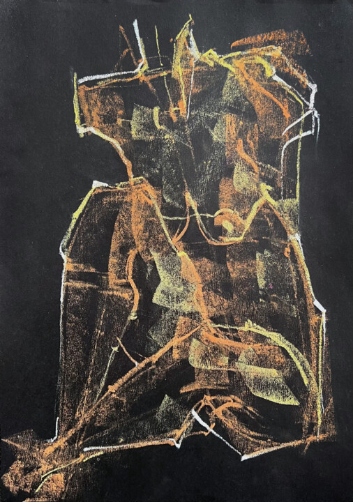 BLACK PASTELS 绘画, 8.3x11.8 in