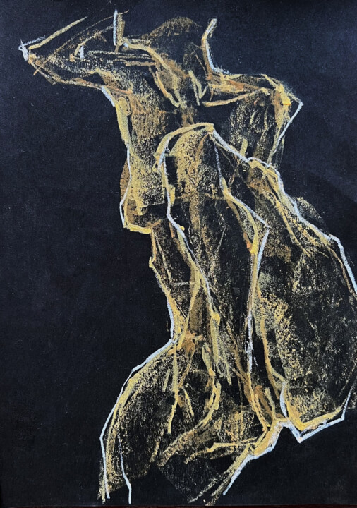 BLACK PASTEL / composition 7 Картина, 11,8x8,3 in