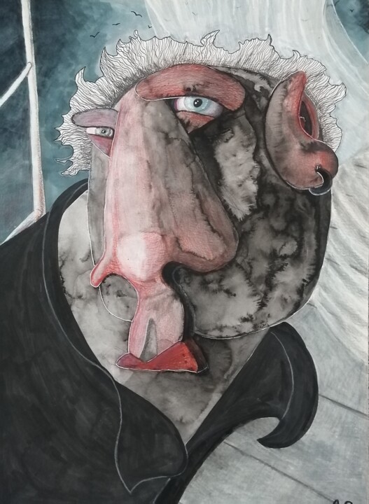 绘画,  16.5x11.7 in 