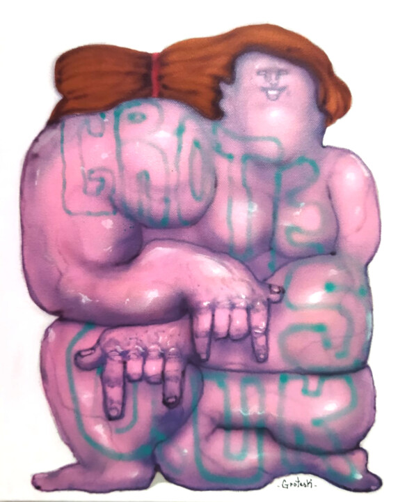 Barbara Gourde 绘画, 16.1x13 in
