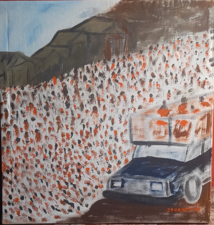 Bloco na ladeira 绘画, 35.8x34.7 in