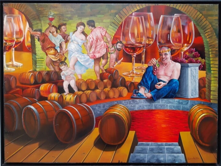 O Dionísio 绘画, 23.6x31.5 in