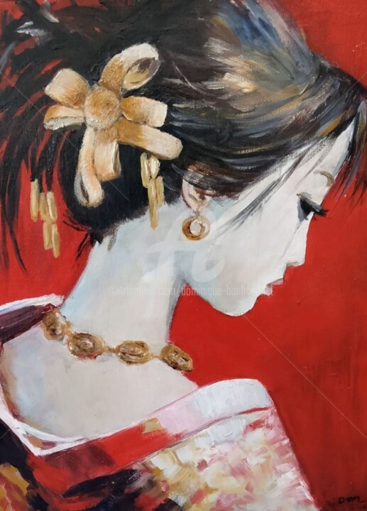 Yoko 绘画, 19.7x15.8 in