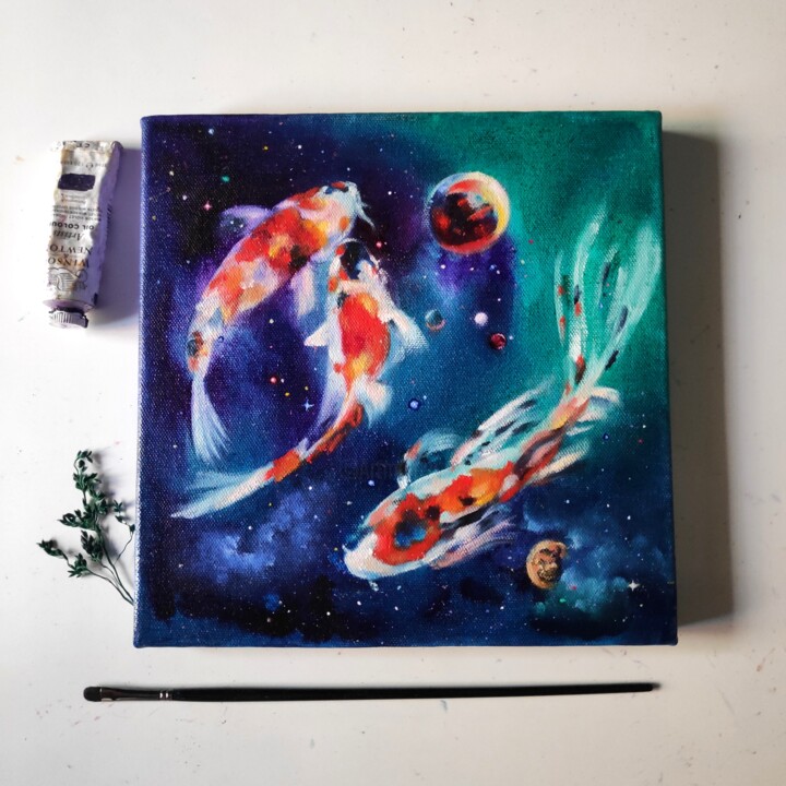 Whispers In The Ocean 绘画, 10x10 in
