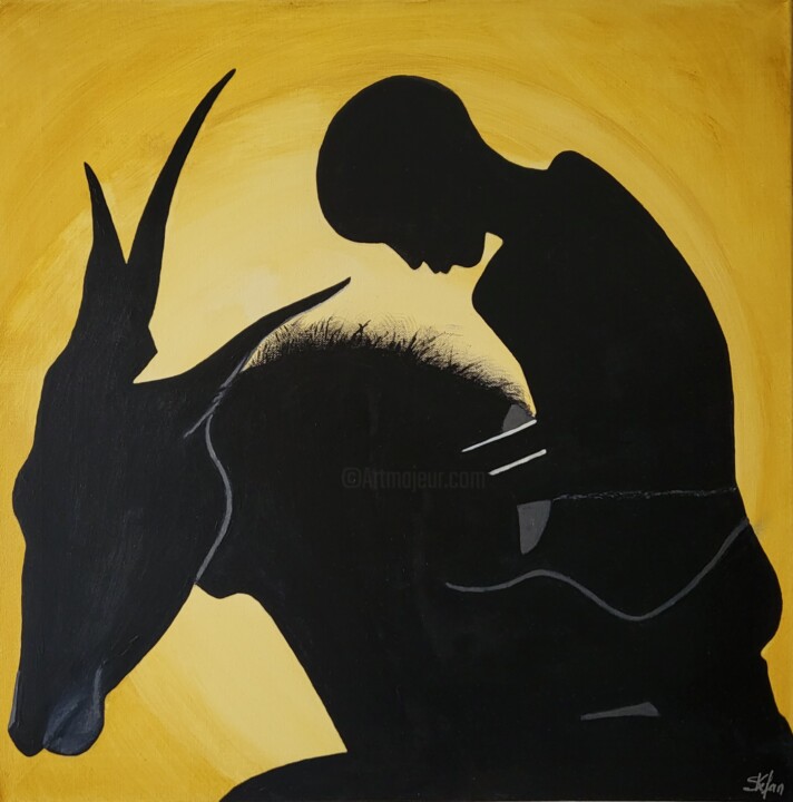 La vie est devant 绘画, 22.8x22.8 in