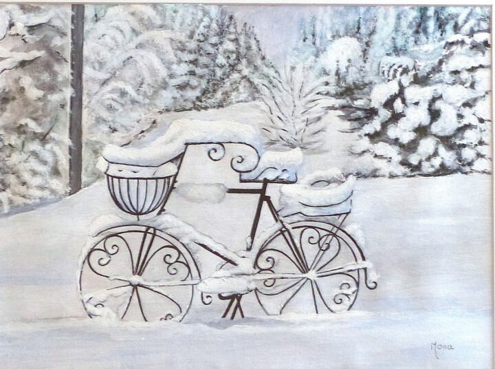 hiver 绘画, 11.8x15.8 in