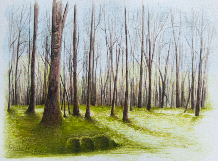 Frühlingserwachen Resim, 9,1x12,2 in