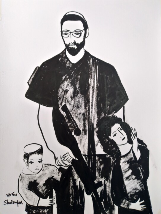 Untitled (Dad) Resim, 25,6x19,3 in