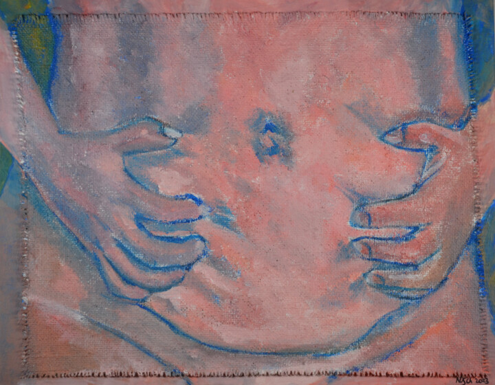 Exécrable corps 绘画, 15.8x19.7 in