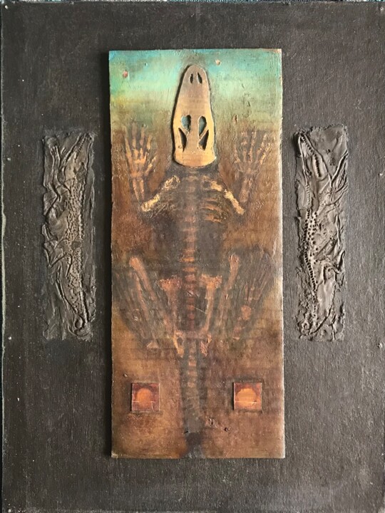 crococarboard center 绘画, 15.8x11.6 in